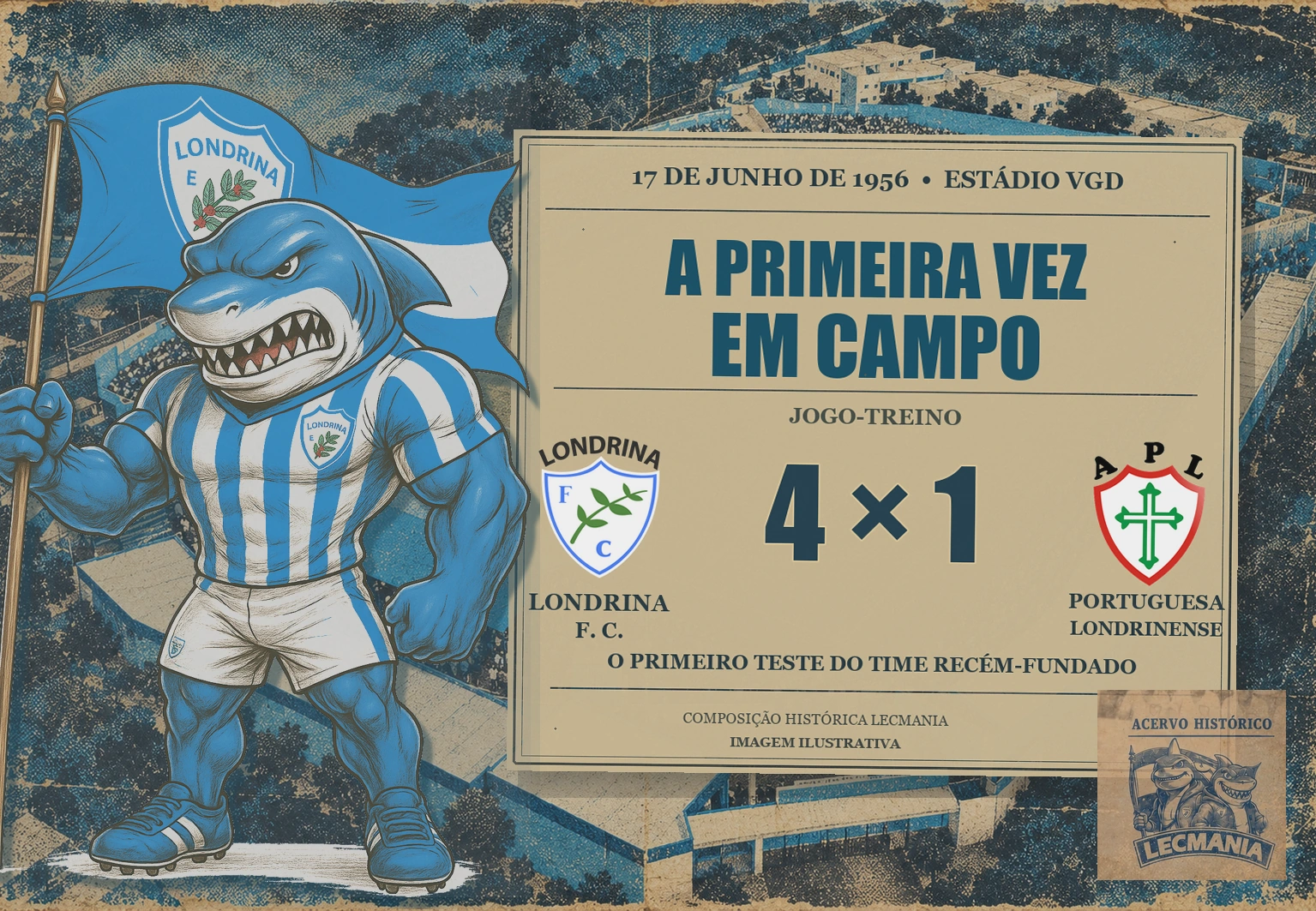 1º jogo-treino - Londrina vence a Portuguesa Londrinense por 4 a 1